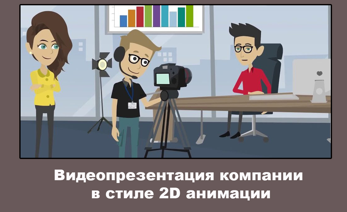 Имиджевый видеоролик о компании в стиле 2D анимации